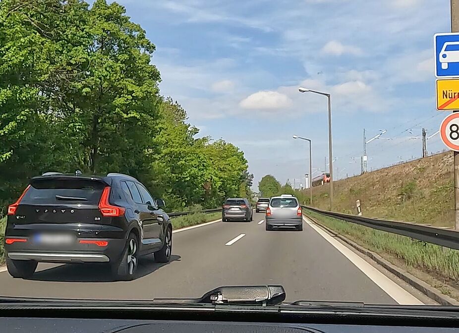 Nach der Rothenburger Straße beginnt wieder die Kraftfahrtstraße