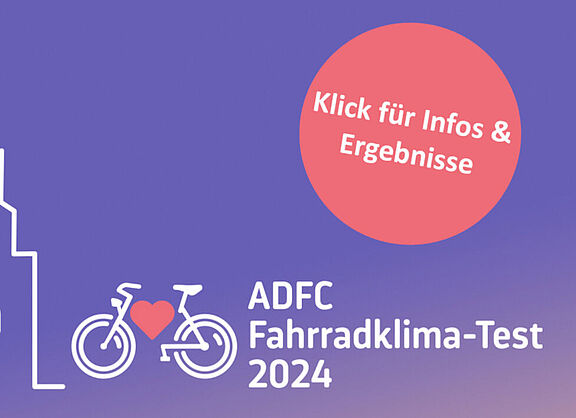 Screenshot des ADFC Fahrradklimatest 2024