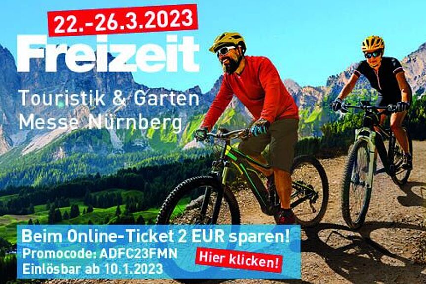 Messe Nürnberg Freizeit, Touristik & Garten 2023 ADFC Nürnberg