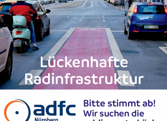 Online-Voting Radwegelücken