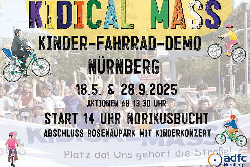 ADFC - Nürnberg - Kidical Mass 05/2025 - Flyer ADFC - Nürnberg - Kidical Mass 05/2025 - Flyer