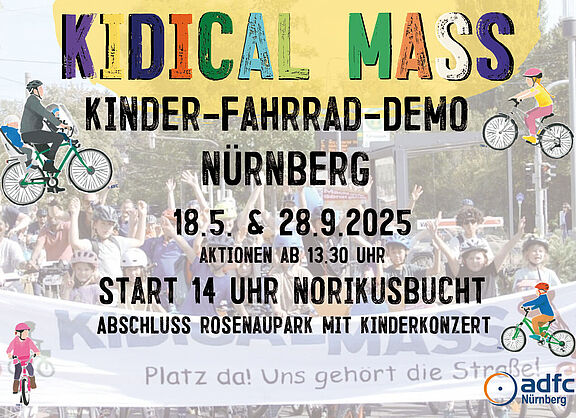 ADFC - Nürnberg - Kidical Mass 05/2025 - Flyer