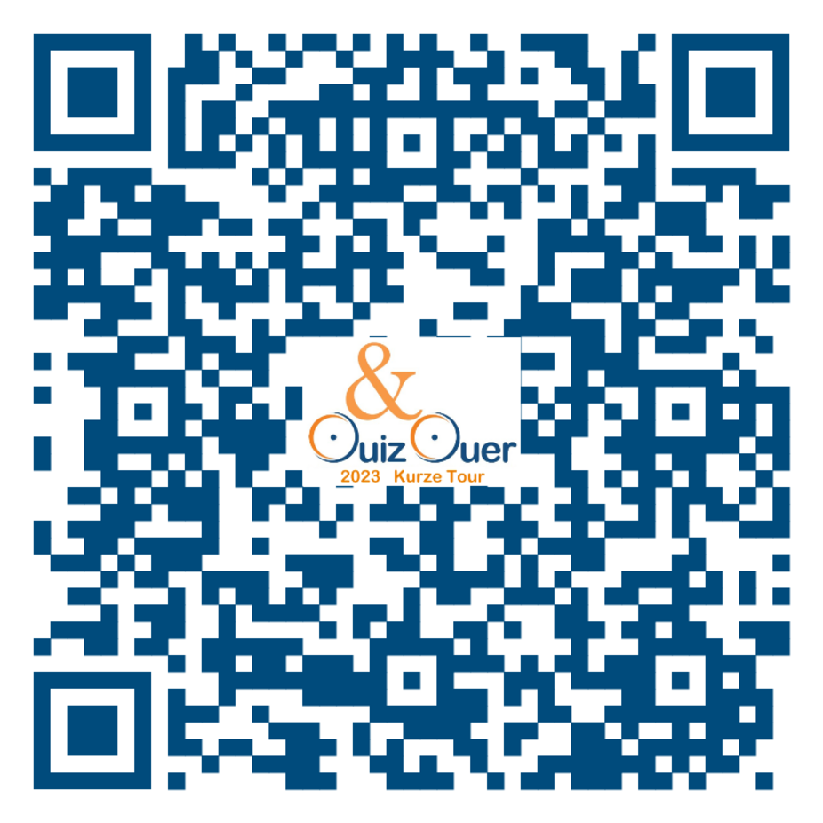 Quiz und Quer 2023 - QR-Code für Komoot für kurze Runde Quiz und Quer 2023 - QR-Code für Komoot für kurze Runde