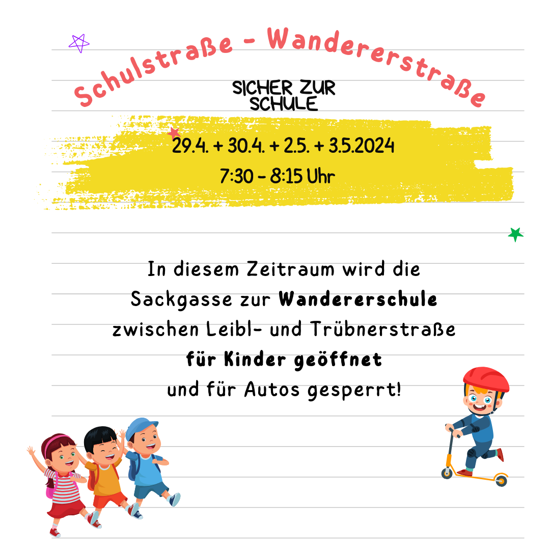 Schulstraße Wandererschule 2024